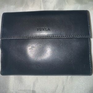 🥂AUTHENTIC FURLA🥂Black Leather Wallet (rehab)